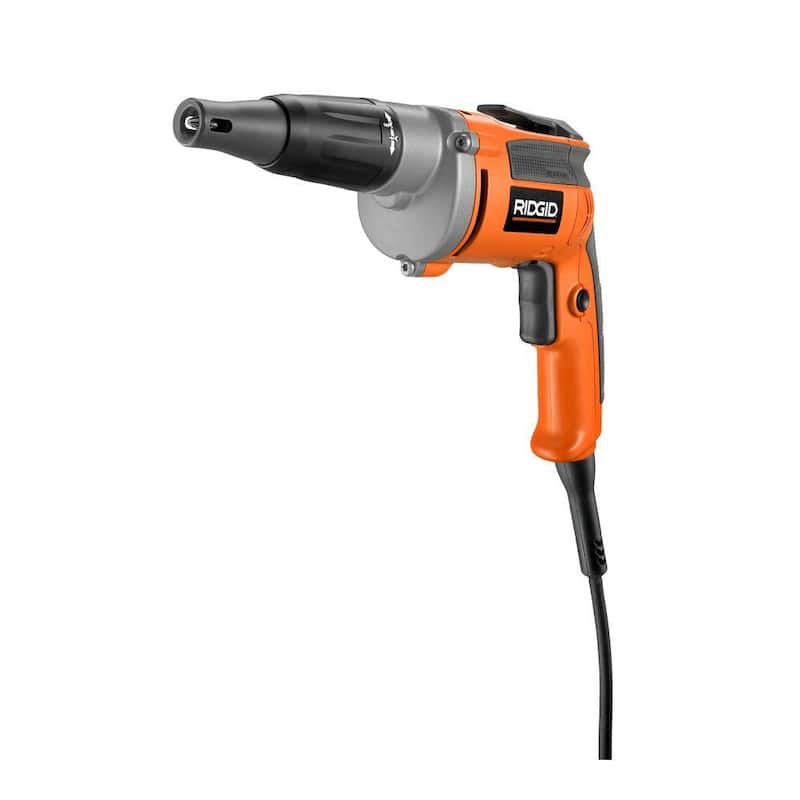 Destornillador para tablaroca RIDGID con cable de 6.5 Amp y 1/4 de pulgada VSR de servicio pesado - R60002