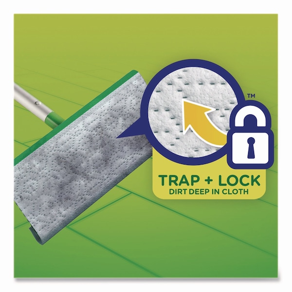 Trapo para trapeador húmedo Swiffer Sweeper TRAP + LOCK, 8 x 10, blanco, aroma a lavanda, paquete de 24 - 15846
