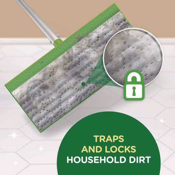 Trapo trampa y bloqueo para trapeador húmedo Swiffer Sweeper, 8 x 10, blanco, aroma a lavanda, paquete de 38 - 00743