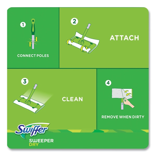 Paños de recambio Swiffer Dry, 1 capa, 10.63 pulgadas x 8 pulgadas, Lavanda y Vainilla, Blanco, paquete de 52 - 99039