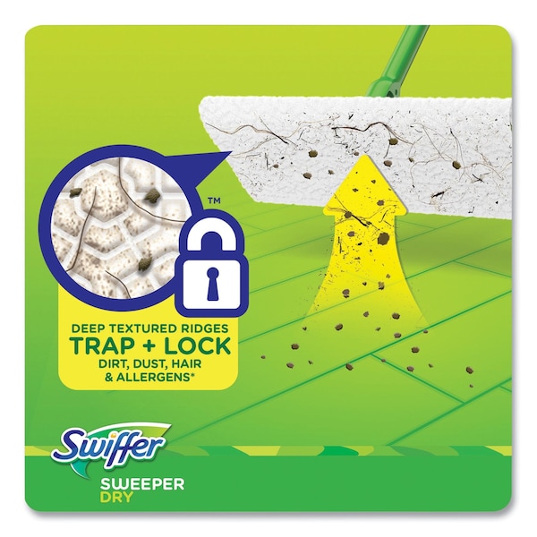 Paños de recambio Swiffer Dry, 1 capa, 10.63 pulgadas x 8 pulgadas, Lavanda y Vainilla, Blanco, paquete de 52 - 99039