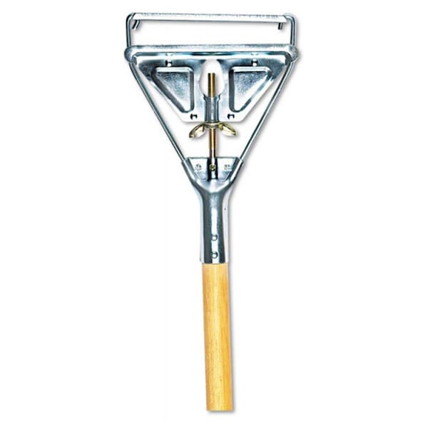 Trapeador de cabeza de metal Pinpoint 54 in. con cambio rápido y mango de madera - PI1615481