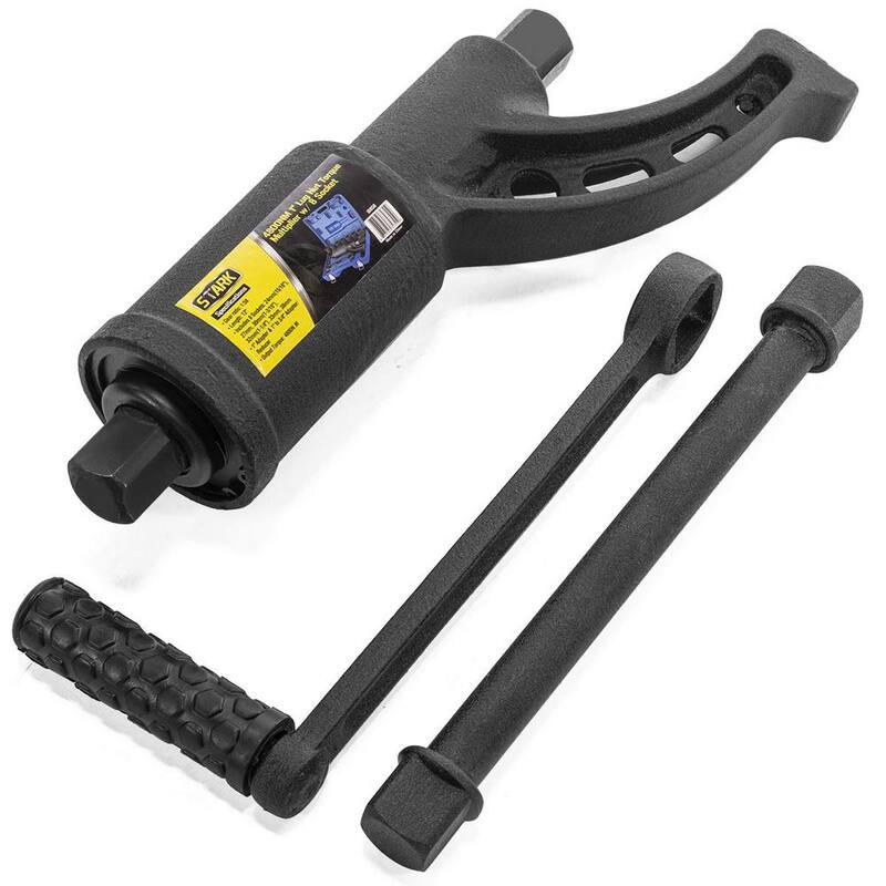 Juego de herramientas XtremepowerUS de multiplicador de torque de 24 mm a 38 mm, pesado 4800 NM de llave con adaptadores y conectores de tuercas de rueda (8 piezas) - 18858-H1