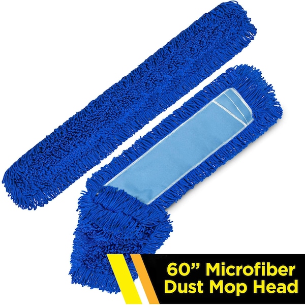 Cabeza de trapeador de microfibra bucleada Gritt Commercial 60 - GRI182-60