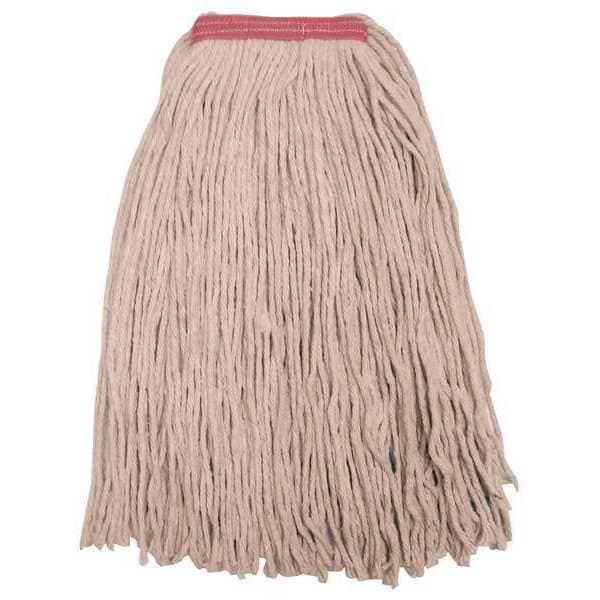 Trapo de hilo húmedo Tough Guy de 1-1/4 pulgadas, 24 oz de peso en seco, conexión deslizante, extremo cortado, color beige, algodón - 16W230