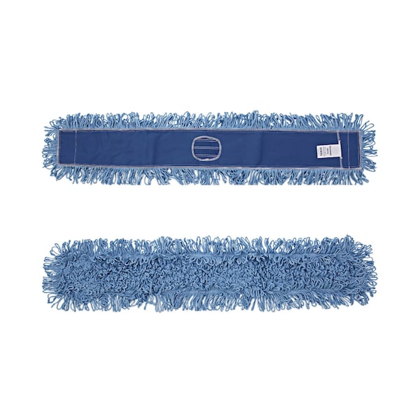 Cabeza de trapeador para polvo Boardwalk, Mezcla de Algodón/Sintético, 48" x 5", Azul - BWK1148