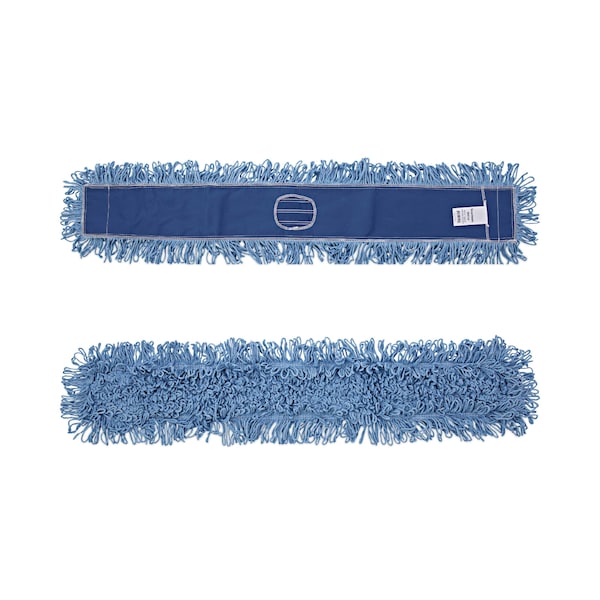 Cabeza de trapeador para polvo Boardwalk, Mezcla de Algodón/Sintético, 48" x 5", Azul - BWK1148