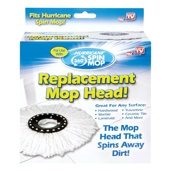Trapo de Tormenta Hurricane Spin Mop Hurricane 6 in. Repuesto de Trapo de Microfibra 1 pz - 8172-6