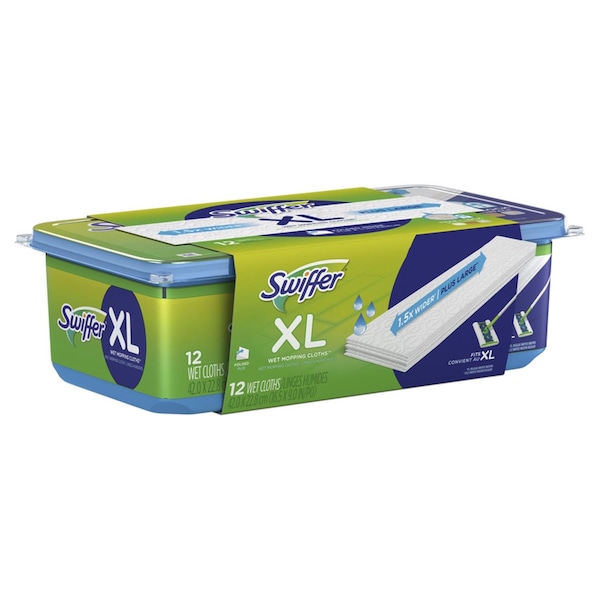 Recambio de trapeador húmedo de microfibra Swiffer Sweeper XL 5.4 in. 12 pzas - 3700074471
