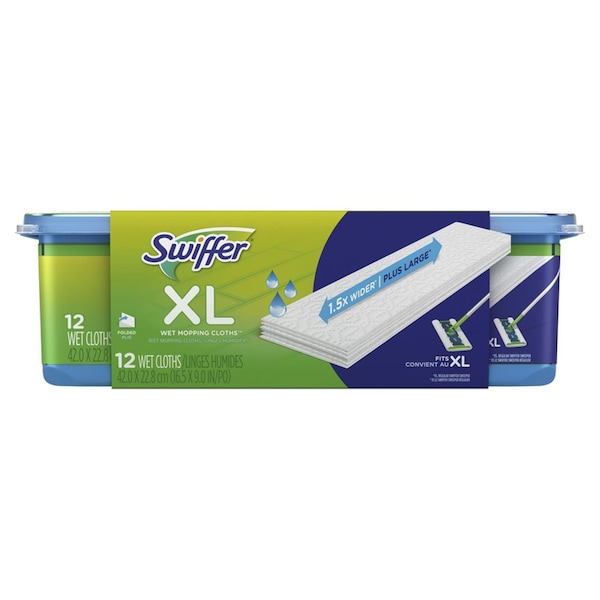 Recambio de trapeador húmedo de microfibra Swiffer Sweeper XL 5.4 in. 12 pzas - 3700074471