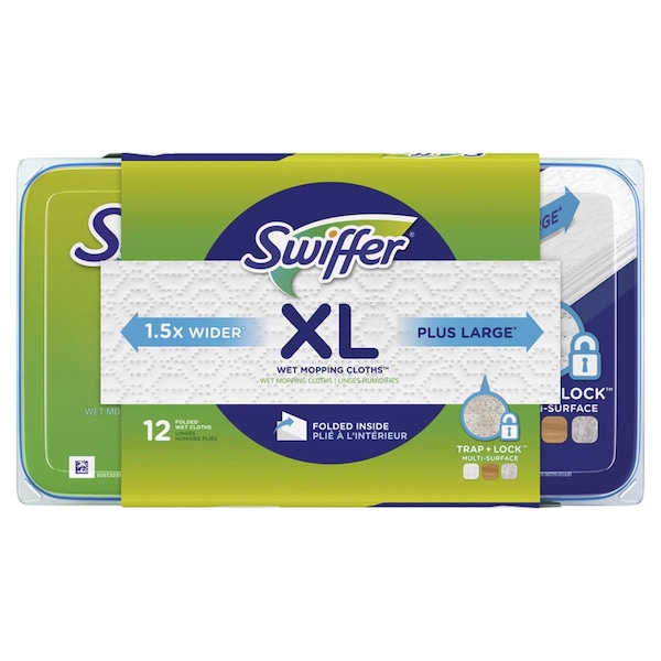 Recambio de trapeador húmedo de microfibra Swiffer Sweeper XL 5.4 in. 12 pzas - 3700074471