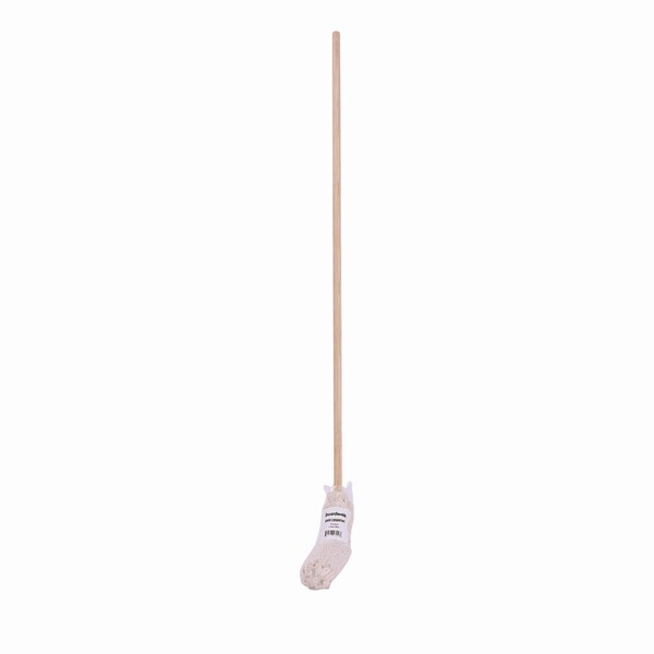 Cabeza de trapeador con corte en L de 50 pulgadas Boardwalk, blanco, de algodón, paquete de 12, BWKCD50016S - BWKCD50016S