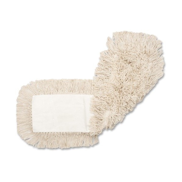 Recambio de trapeador de polvo Genuine Joe, algodón, lavable, 24in x 5in, natural - GJO24500
