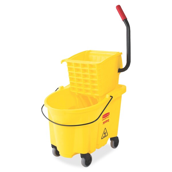 Cubo exprimidor de trapeador Rubbermaid Commercial Side Press, amarillo - RCP7480YEL