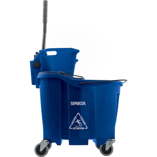 Combo Cubeta y Escurridor para Trapeador Carlisle Foodservice, 35qt, con Prensa Lateral - 9690414