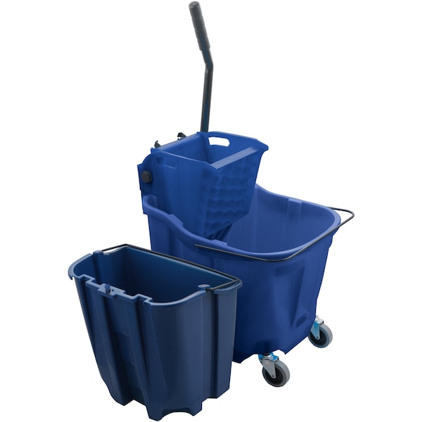 Combo Cubeta y Escurridor para Trapeador Carlisle Foodservice, 35qt, con Prensa Lateral - 9690414