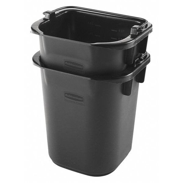 Cubeta Comercial Rubbermaid, Resistente, 5 qt., Negro - 1857378