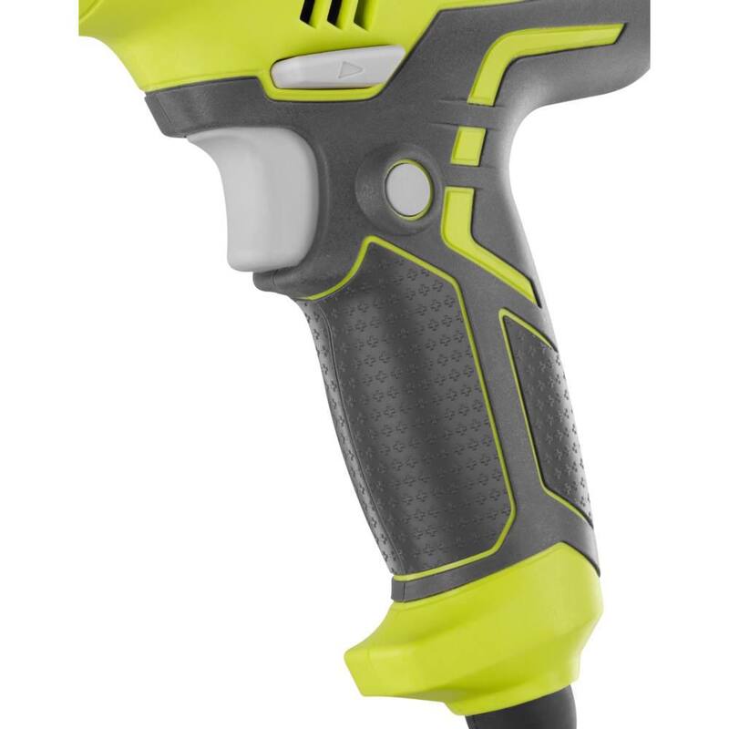 RYOBI Taladro/destornillador compacto con cable de 5.5 A y velocidad variable de 3/8 pulg con bolsa - D43K