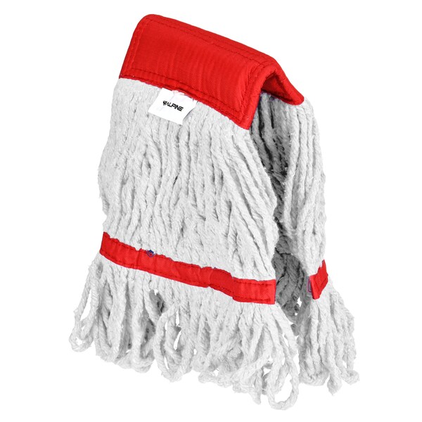 Cabeza y cola de trapeador de algodón de 16oz con banda de bucle Alpine Industries 5in, roja - ALP301-01-5R