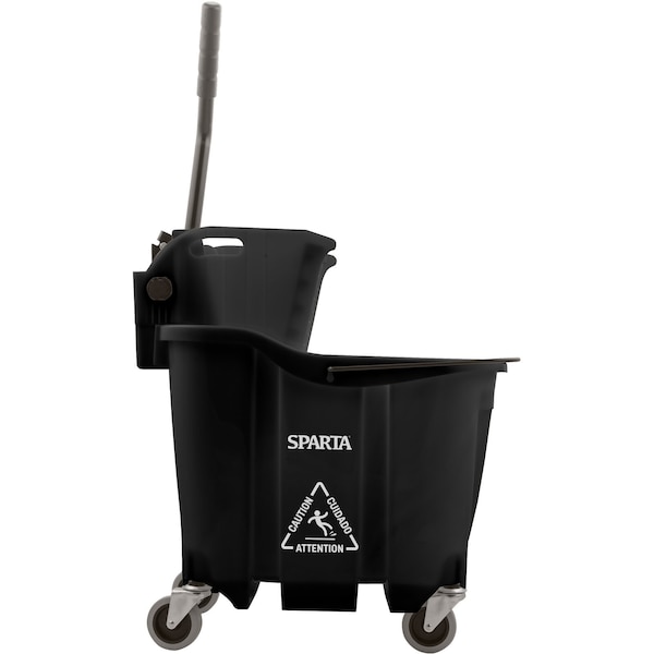 Combo de cubeta exprimidor de trapeador Carlisle Foodservice Down Press, 35qt - 8690403