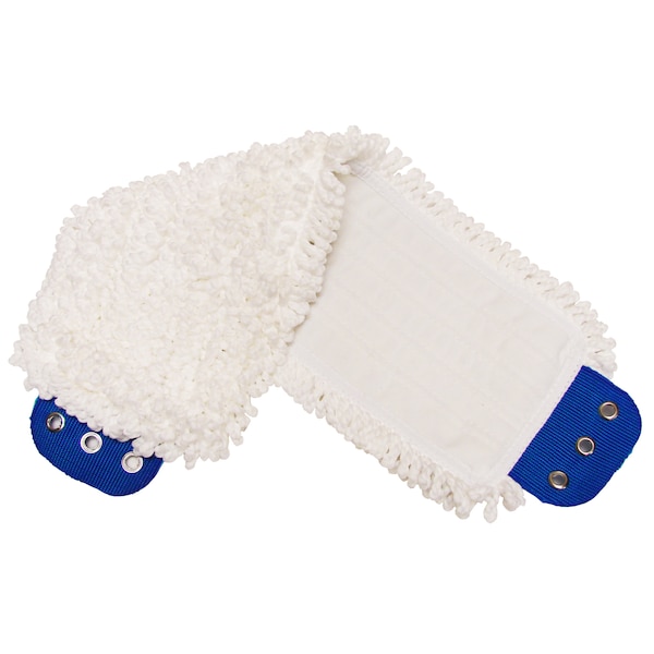 Cabeza de trapeador de microfibra blanca Golden Star con lengüetas, paquete de 3 - AMM18TMW-3PK