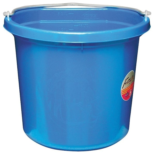 Cubeta de la Serie Fortex Fortiflex FB-120, Volumen de 20 qt, de Caucho/Polietileno, Azul - FB-120BL