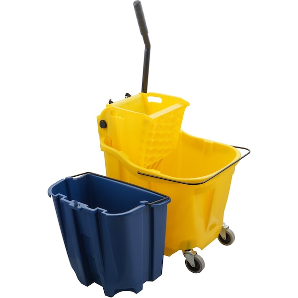 Combo de Cubeta para Trapear Carlisle Foodservice, 35qt, Escurridor de Presión Lateral - 9690404