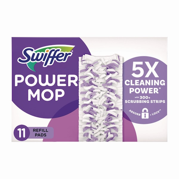 Trapos de trapear Swiffer PowerMop, 11.41 x 5.31, 11/ caja, 2 cajas/cartón, 2PK - 80769158