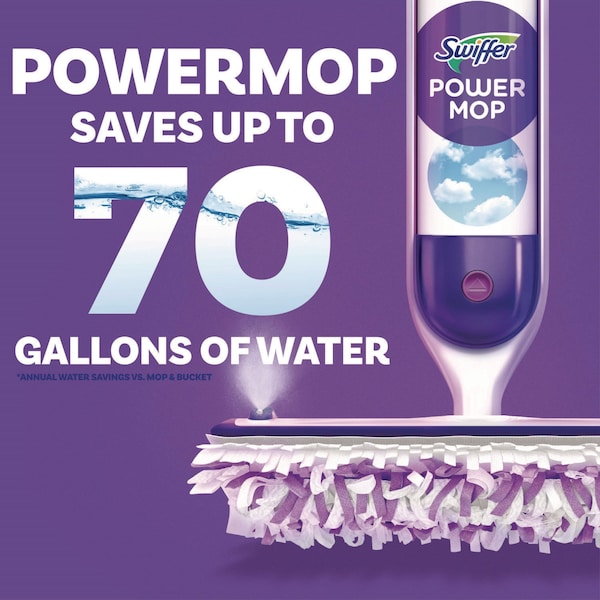 Trapos de trapear Swiffer PowerMop, 11.41 x 5.31, 11/ caja, 2 cajas/cartón, 2PK - 80769158
