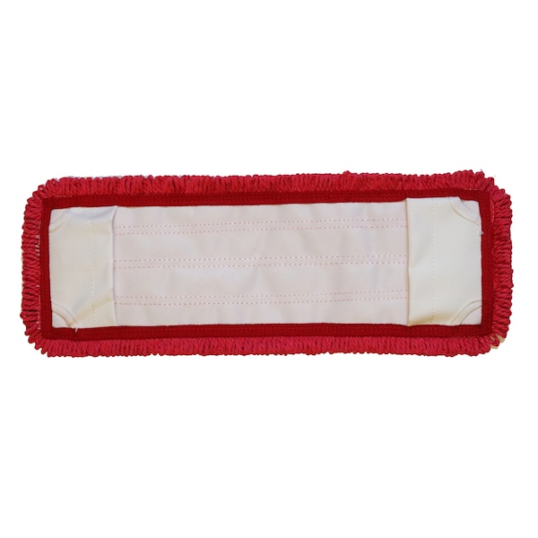 Cabezal de trapeador de microfibra roja Golden Star Pocket Mop, PK3 - AMM18PMR-3PK