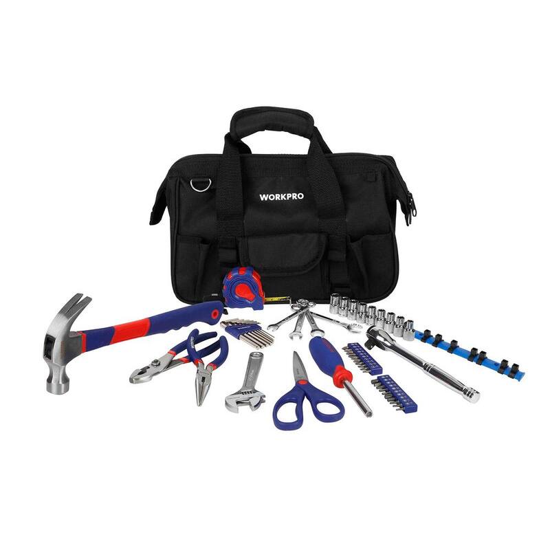 Set de herramientas para propietarios de 51 piezas WORKPRO con bolsa de herramientas - 90435