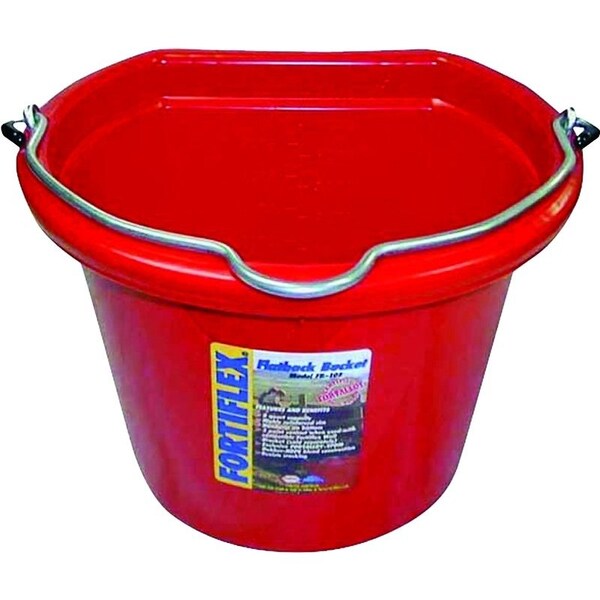 Cubeta Fortex Fortiflex FB-108 Series FB-108R, Volumen de 8 qt, de Caucho/Polietileno, Roja - FB108R
