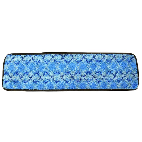 Trapo Mopster 2.0 de Impact Products, microfibra sin cubeta, 16.25x3.25 pulgadas, cabeza azul de microfibra, mango de aluminio negro de 57 pulgadas - T0022-01
