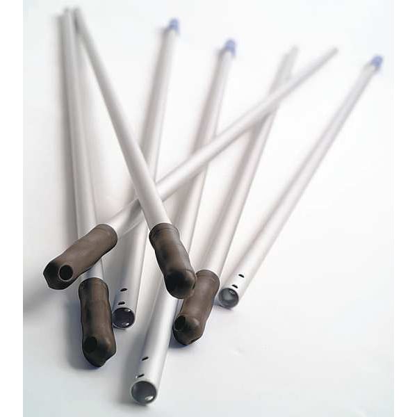 Mango de trapeador telescópico Berkshire de 37-25/64 a 70-55/64 pulgadas, color plata - BCR.T2HANDLE.1