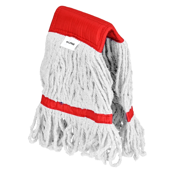 Cabeza y Cola de Trapeador de Algodón de 5 pulgadas con Remate de Banda Loop Alpine Industries, Rojo, 16oz, 3 Piezas - ALP301-01-5R-3PK