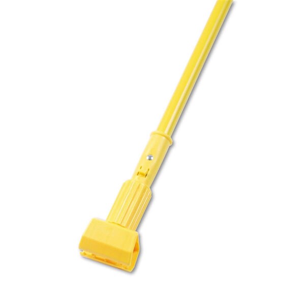 Mango de trapeador de aluminio Pinpoint 60 in - Con mandíbulas de plástico para cabezales de trapeador de 5 in de ancho - Amarillo - PI3193396
