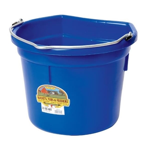 Miller P-22FBBLUE Cubeta Plástica de Espalda Plana Azul - 22 qt - 7019268