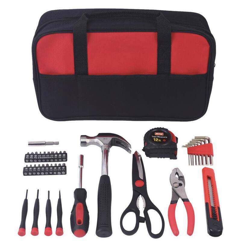 Juego de herramientas KING de 40 piezas con bolsa de herramientas - 3110-0