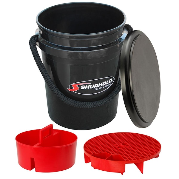 Kit de un balde negro de 5 galones Newalthlete - NE3446771