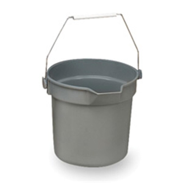 Cubeta de servicio Brute Utility de 10 cuartos de galón para comer en casa - 10.50in.D x 10.25in.H - Gris - EA2487678
