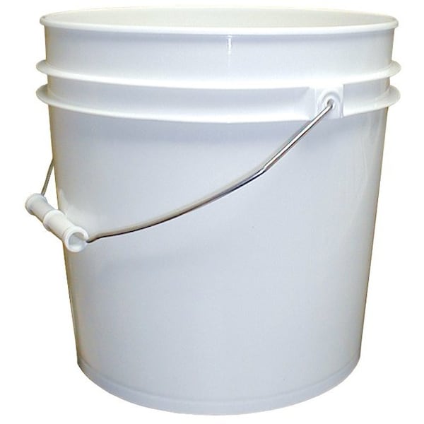 Balde de plástico blanco de 2 galones con asa The Brush Man - PAIL-2 GAL