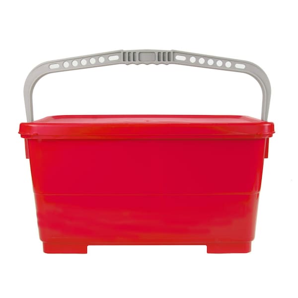 Cubeta Pulex, 10.5 pulgadas de alto, Rojo - SECC70015-R