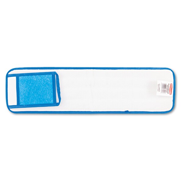 Trapeador húmedo Rubbermaid Commercial de 24 pulgadas de ancho x 5 pulgadas de profundidad, color azul, de microfibra - FGQ41100BL00