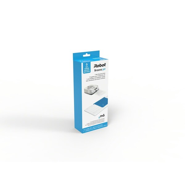 Paño de trapear húmedo de fibra iRobot Braava Jet 10.6 in, paquete de 7 unidades - 4632824 de iRobot