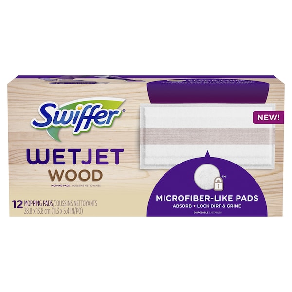 Recambio de trapeador húmedo de microfibra Swiffer WetJet 5.4 in. 12 pzas - 3700076562