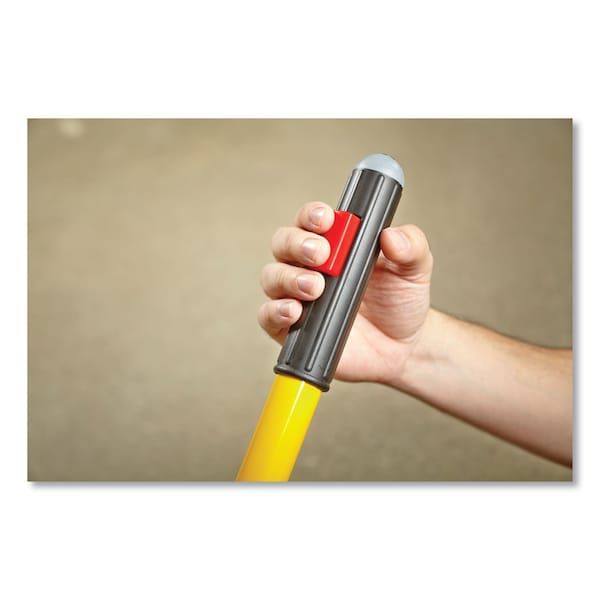 Trapeador Rubbermaid Commercial Pulse de 52 pulgadas L, amarillo, de microfibra - 1835528