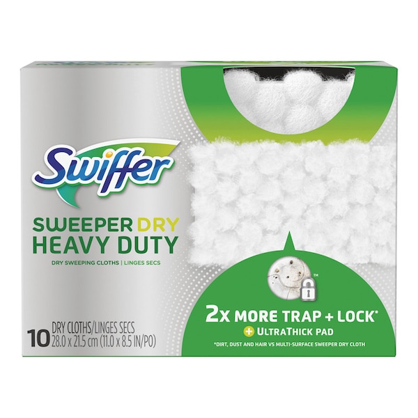 Recambio de trapeador de polvo de microfibra Swiffer Sweeper 5.4 in. - 10 paq - 77136