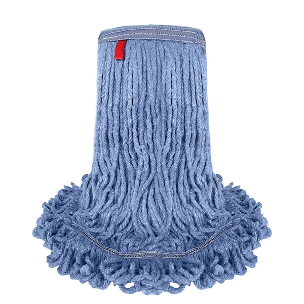 Recambio de trapeador húmedo resistente de 24 onzas Kleen Handler, en azul, para una limpieza comercial y doméstica superior - KHES-LEM-BD-BL-24-1