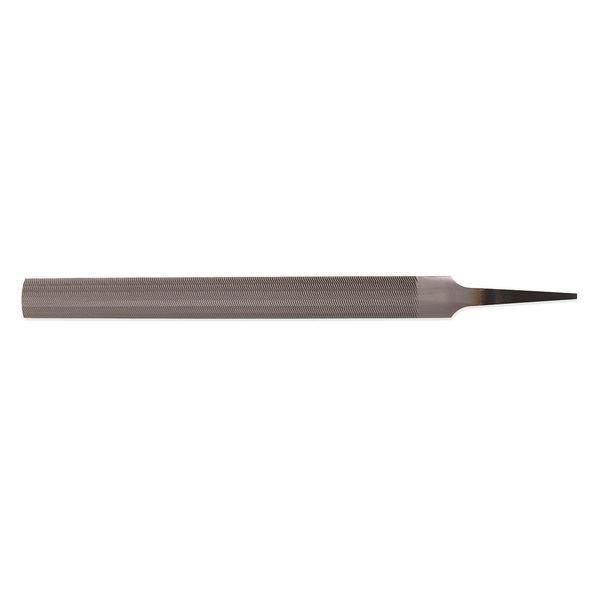 Crescent Nicholson 10" Half Round Double Cut Bastard File with Ergonomic Handle - Carded - 21746HN
