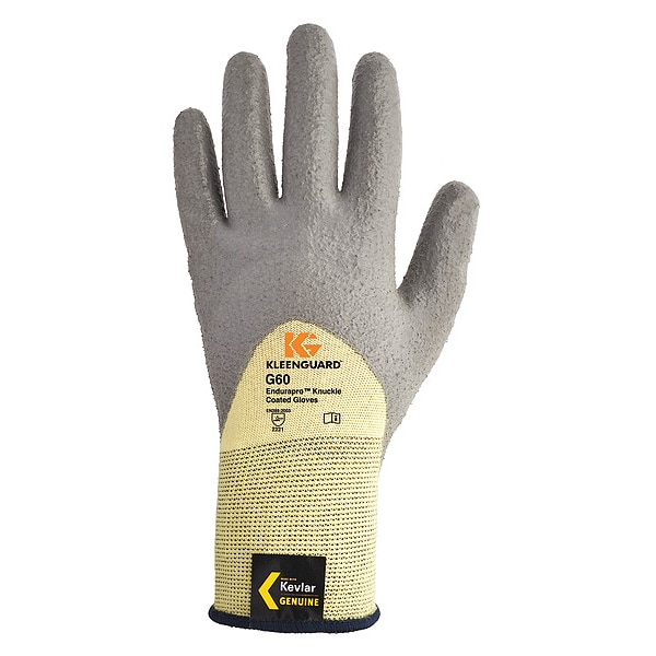 Guantes recubiertos resistentes a cortes Kleenguard, Nivel de corte 2, 15 ga, Amarillo, S (7) - 38642